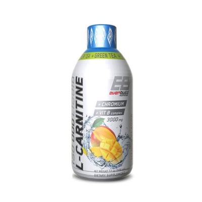 L-КАРНИТИН+ХРОМ+ЗЕЛEН ЧАЙ МАНГО 500 мл. / EVERBUILD L-CARNITINE CHROME GREEN TEA MANGO FLAVOR