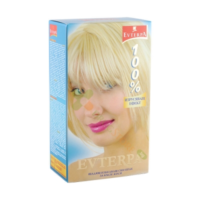 ЕВТЕРПА ИЗБЕЛВАЩ СИН ПРАХ ЗА КЪСИ КОСИ / EVTERPA HAIR BLEACHING EFFECT