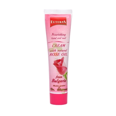 ЕВТЕРПА ПОДХРАНВАЩ КРЕМ ЗА РЪЦЕ И НОКТИ С НАТУРАЛНО РОЗОВО МАСЛО 100 мл / EVTERPA CREAM FOR HAND ROSE