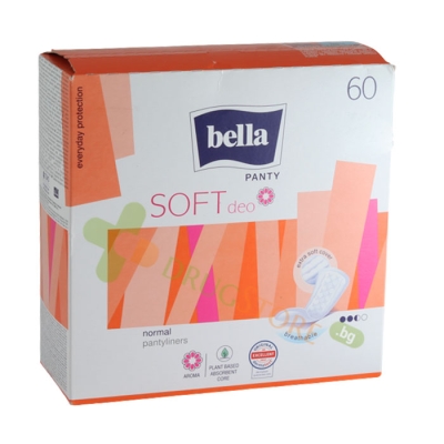 ЕЖЕДНЕВНИ ДАМСКИ ПРЕВРЪЗКИ БЕЛЛА ПАНТИ СОФТ ДЕО ФРЕШ 60 броя / BELLA PANTY SOFT DEO FRESH PANTYLINERS 