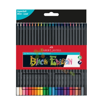 ФАБЕР-КАСТЕЛ ЦВЕТНИ МОЛИВИ БЛЕК ЕДИШЪН 24 ЦВЯТА / FABER-CASTЕLL COLOUR PENCILS BLACK EDITION 24 COLORS