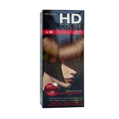 ФАРКОМ HD БОЯ ЗА КОСА №6.88 ШОКОЛАД / FARCOM HD COLOR №6.88 CHOCOLATE