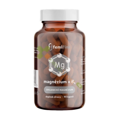 МАГНЕЗИЙ + ВИТАМИН В6 капсули 90 броя / FEMIFINE MAGNESIUM + VITAMIN B6