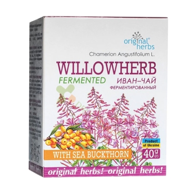 ФЕРМЕНТИРАЛ ЧАЙ ОТ ТЕСНОЛИСТНА ВЪРБОВКА С ОБЛЕПИХА 40 г / GOLDEN PHARM ORIGINAL HERB CHAMERION ANGUSTIFOLUIM WILLOW HERB FERMENTED WITH SEA BUCKTHORN 