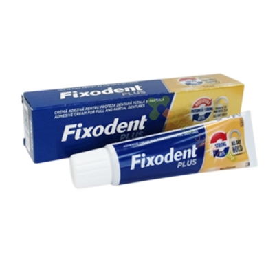 ФИКСОДЕНТ ПЛЮС СТРОНГ БАЙТ фиксиращ крем за протези 57 г / PROCTER & GAMBLE FIXODENT PLUS STRONG BITE