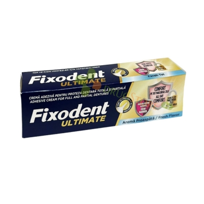 ФИКСОДЕНТ УЛТИМЕЙТ ФРЕШ фиксиращ крем за протези 40 г / PROCTER & GAMBLE FIXODENT ULTIMATE FRESH FLAVOUR