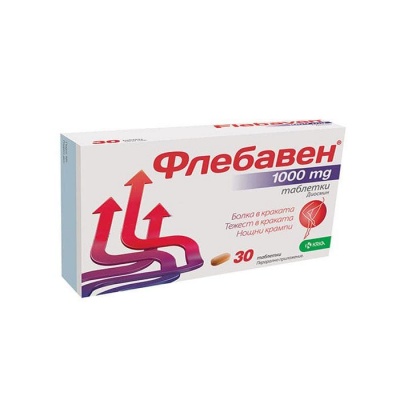 ФЛЕБАВЕН таблетки 1000 мг. 30 броя / FLEBAVEN tablets 1000 mg. 30