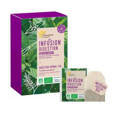 БИЛКОВ ЧАЙ ЗА ХРАНОСМИЛАТЕЛНАТА СИСТЕМА БИО филтър 20 броя / FLEURANCE NATURE INFUSION DIGESTION BIO tea bags