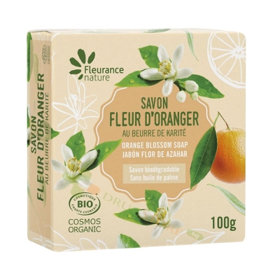 БИО САПУН С ПОРТОКАЛОВ ЦВЯТ 100 г / FLEURANCE NATURE BIO SOAP WITH ORANGE BLOSSOM