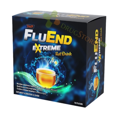 ФЛУЕНД ЕКСТРИЙМ ТОПЛА НАПИТКА саше 10 броя / SUN WAVE FLUEND EXTREME HOT DRINK sachets 