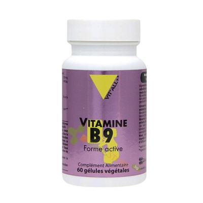 ФОЛИЕВА КИСЕЛИНА + ХОЛИН капсули 60 броя / VIT`ALL+ VITAMIN B9 