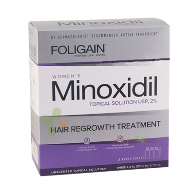 ФОЛИГЕЙН ФОРМУЛА ПРОТИВ КОСОПАД ЗА ЖЕНИ P2 2% МИНОКСИДИЛ 3 х 60 мл / FOLIGAIN P2 2% MINOXIDIL FOR WOMEN 3 MONTH SUPPLY 3 х 60 ml