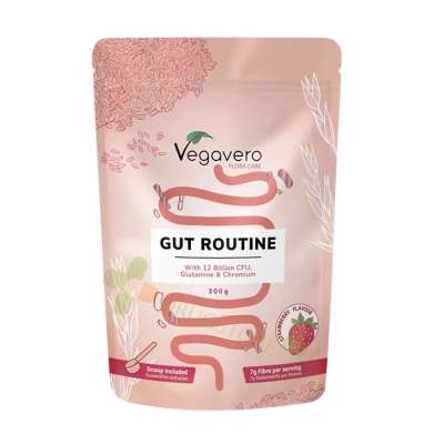 ФОРМУЛА ЗА ЧРЕВЕН БАЛАНС прах ВКУС ЯГОДА 300 г / VEGAVERO GUT ROUTINE powder 