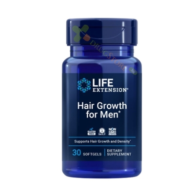 ФОРМУЛА ЗА РАСТЕЖ НА КОСАТА ЗА МЪЖЕ капсули 30 броя / LIFE EXTENSION HAIR GROWTH FOR MEN