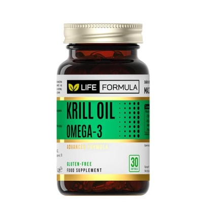 ЛАЙФ ФОРМУЛА МАСЛО ОТ КРИЛ капсули 30 броя / FORTEX LIFE FORMULA KRILL OIL