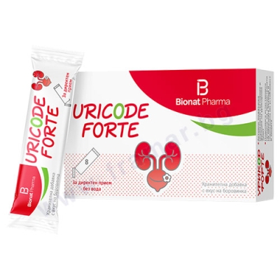 УРИКОД ФОРТЕ ородисперсно саше 8 броя / BIONAT PHARMA URICODE FORTE ORO