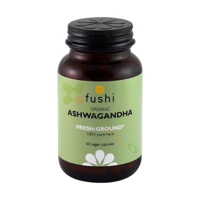 ФУШИ АШВАГАНДА ОРГАНИЧНА капсули 60 броя / FUSHI ORGANIC WHOLEFOOD ASHWAGANDHA 