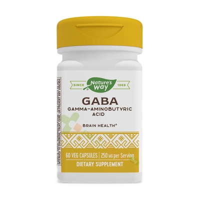 ГАБА капсули 250 мг 60 броя / NATURE'S WAY GABA 