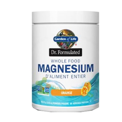 МАГНЕЗИЙ прах с вкус на портокал 419.5 гр. / GARDEN OF LIFE WHOLE FOOD MAGNESIUM ORANGE FLAVOUR