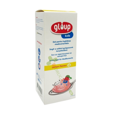 ГЕЛ ЗА ПРЕГЛЪЩАНЕ НА ЛЕКАРСТВА GLOUP KIDS 150 мл /  SWALLOWING GEL GLOUP KIDS 