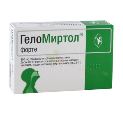 ГЕЛОМИРТОЛ ФОРТЕ капсули 300 мг 20 броя / GELOMYRTOL FORTE