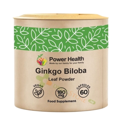ГИНКО БИЛОБА капсули 180 мг 60 броя / POWER HEALTH GINKGO BILOBA 