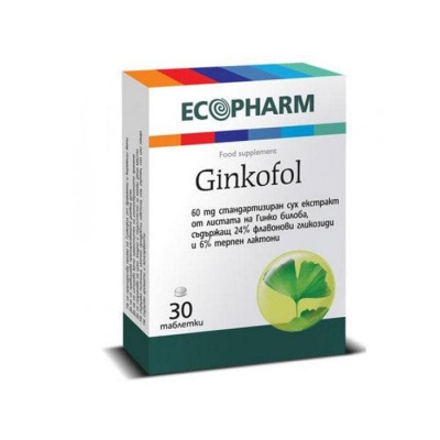 ГИНКОФОЛ таблетки 60 мг.  30 броя / GINKOFOL