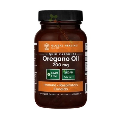 РИГАН МАСЛО капсули 60 броя / GLOBAL HEALING OREGANO OIL