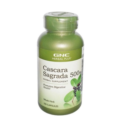 КАСКАРА САГРАДА капсули 500 мг. 100 броя / GNC CASCARA SAGRADA