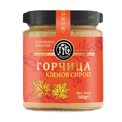 ГОРЧИЦА С КЛЕНОВ СИРОП 160 г / NATURAL TECHOLOGIES MUSTARD WITH MAPLE SYRUP 