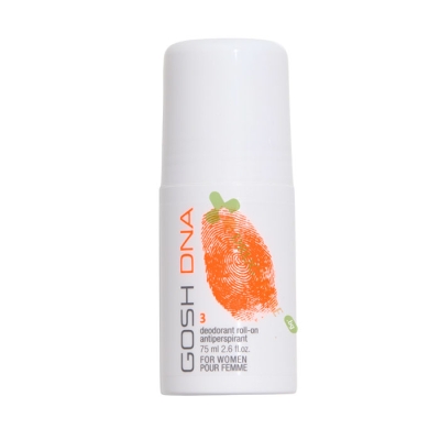 ГОШ DNA 3 ДЕЗОДОРАНТ РОЛ ОН ЗА ЖЕНИ 75 мл / GOSH DNA 3 DEODORANT ROLL ON ANTIPERSPIRANT FOR WOMEN