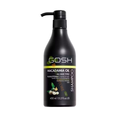 ГОШ ШАМПОАН ЗА ВСЕКИ ТИП КОСА МАКАДАМИЯ 450 мл / GOSH MACADAMIA OIL ALL HAIR TYPES SHAMPOO