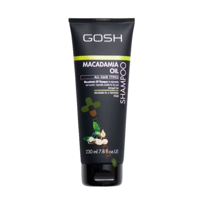 ГОШ ШАМПОАН ЗА ВСЕКИ ТИП КОСА МАКАДАМИЯ 230 мл / GOSH MACADAMIA OIL ALL HAIR TYPES SHAMPOO