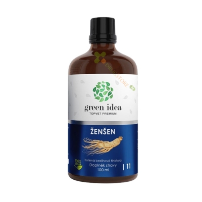 КОРЕЙСКИ ЖЕНШЕН тинктура без алкохол 100 мл / GREEN IDEA PANAX GINSENG tincture without alcohol 