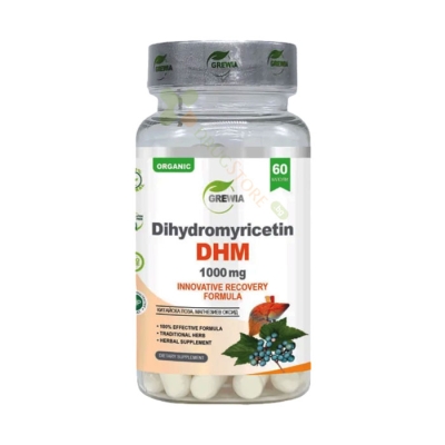 ГРЕВИЯ ДИХИДРОМИРИЦЕТИН 1000 мг капсули 60 броя / GREWIA DIHYDROMYRICETIN DHM