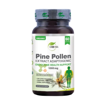 ГРЕВИЯ ЕКСТРАКТ ОТ БОРОВ ПРАШЕЦ АДАПТОГЕН капсули 60 броя / GREWIA PINE POLLEN EXTRACT ADAPTOGENIC