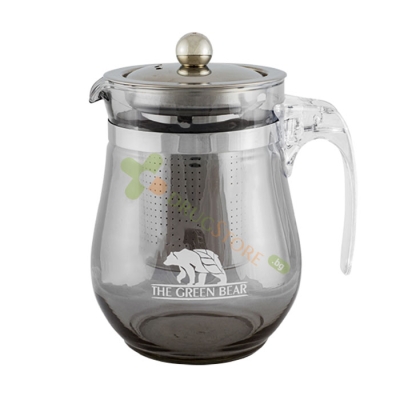 ГРИЙН БЕЪР ТЪМНА КАНА ЗА ЧАЙ С ИНФУЗЕР 500 мл / THE GREEN BEAR DARK TEAPOT WITH INFUSER 