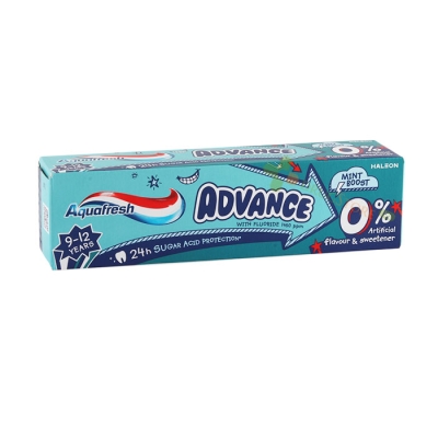 ПАСТА ЗА ЗЪБИ АКВАФРЕШ АДВАНС ЗА ДЕЦА 9-12 години 75 мл / HALEON AQUAFRESH ADVANCE KIDS TOOTHPASTE 9 - 12 years