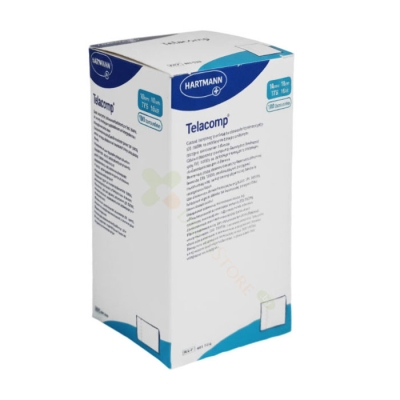 ХАРТМАН ТЕЛАКОМП НЕСТЕРИЛНИ КОМПРЕСИ 10 см/10 см 16 ДИПЛИ 100 броя / HARMANN TELACOMP NON-STERILE COMPRESSES 10 cm/10 cm 16 DIPPLE 