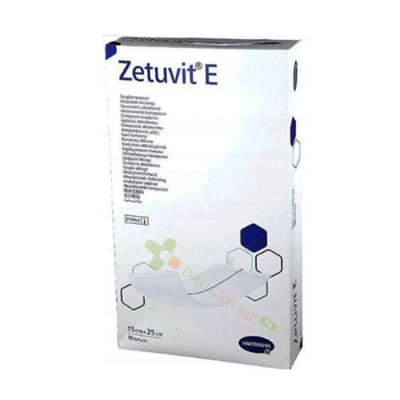 ХАРТМАН ЗЕТУВИТ Е СТЕРИЛНА АБСОРБИРАЩА ПРЕВРЪЗКА 15 см / 25 см 10 броя / HARTMANN ZETUVIT E STERILE ABSORBENT DRESSING