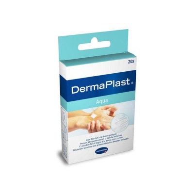 ПЛАСТИРИ ДЕРМАПЛАСТ АКВА 2 размера 20 броя / HARTMANN DERMAPLAST AQUA PLASTERS