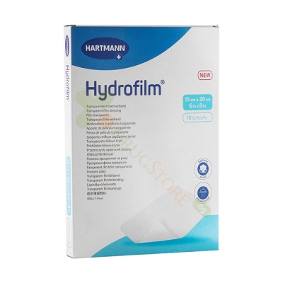 ХАРТМАН ХИДРОФИЛМ ПРЕВРЪЗКА 15 см х 20 см 10 броя / HARTMANN HYDROFILM ADHESIVE FILM DRESSING