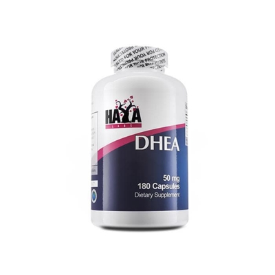 ХАЯ ЛАБС ДХЕА (ДЕХИДРОЕПИАНДРОСТЕРОН) капсули 50 мг. 180 броя / HAYA LABS DHEA (DEHYDROEPIANDROSTERONE)