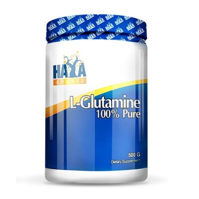 ХАЯ ЛАБС 100% ЧИСТ L-ГЛУТАМИН 500 гр. / HAYA LABS L-GLUTAMINE 100% PURE