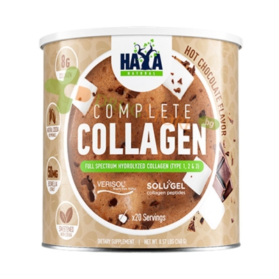 ХАЯ ЛАБС КЪМПЛИЙТ КОЛАГЕН С ВКУС НА ТОПЪЛ ШОКОЛАД 260 г / HAYA LABS COMPLETE COLLAGEN HOT CHOCOLATE FLAVOR