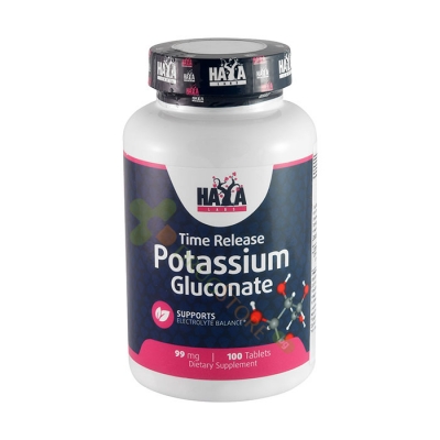 ХАЯ ЛАБС КАЛИЕВ ГЛЮКОНАТ таблетки 100 броя / HAYA LABS POTASSIUM GLUCONATE