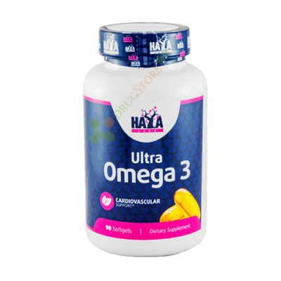 ХАЯ ЛАБС УЛТРА ОМЕГА 3 дражета 90 броя / HAYA LABS ULTRA OMEGA 3 