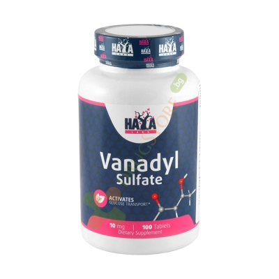 ХАЯ ЛАБС ВАНАДИЛ СУЛФАТ таблетки 10 мг 100 броя / HAYA LABS VANADYL SULFATE