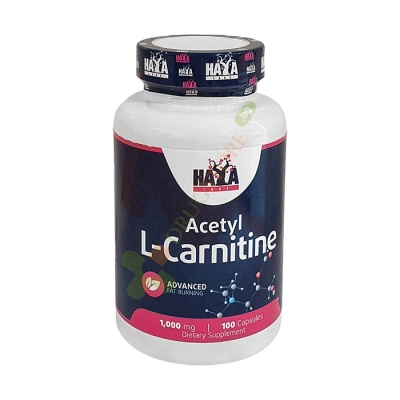 ХАЯ ЛАБС АЦЕТИЛ L - КАРНИТИН капсули 1000 мг 100 броя / HAYA LABS ACETYL L - CARNITINE