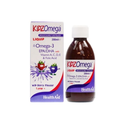 КИДС ОМЕГА - 3 сироп 200 мл. / HEALTH AID KIDS OMEGA - 3 syrup 200 ml.